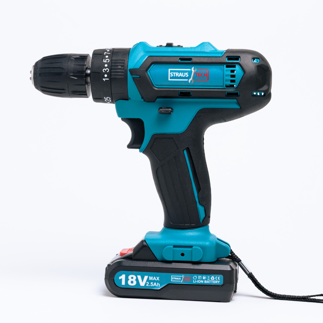 AKU BUŠILICA 18V SA 2 BATERIJE | STRAUSTECH