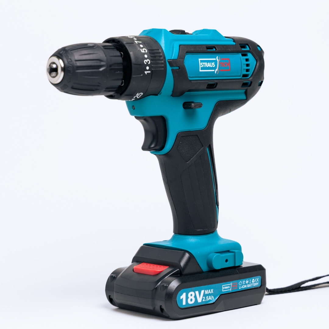 AKU BUŠILICA 18V SA 2 BATERIJE | STRAUSTECH
