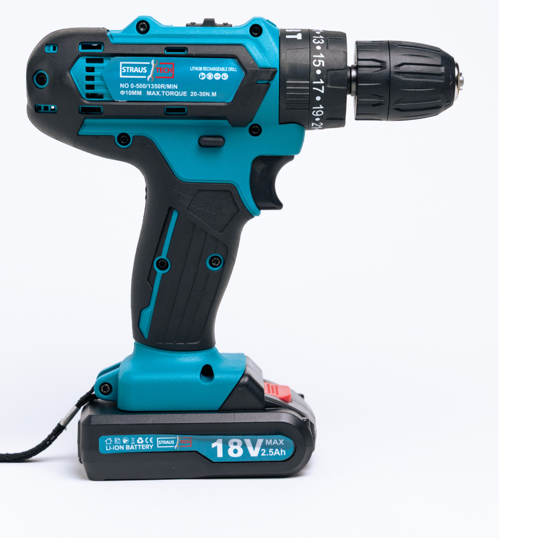 AKU BUŠILICA 18V SA 2 BATERIJE | STRAUSTECH