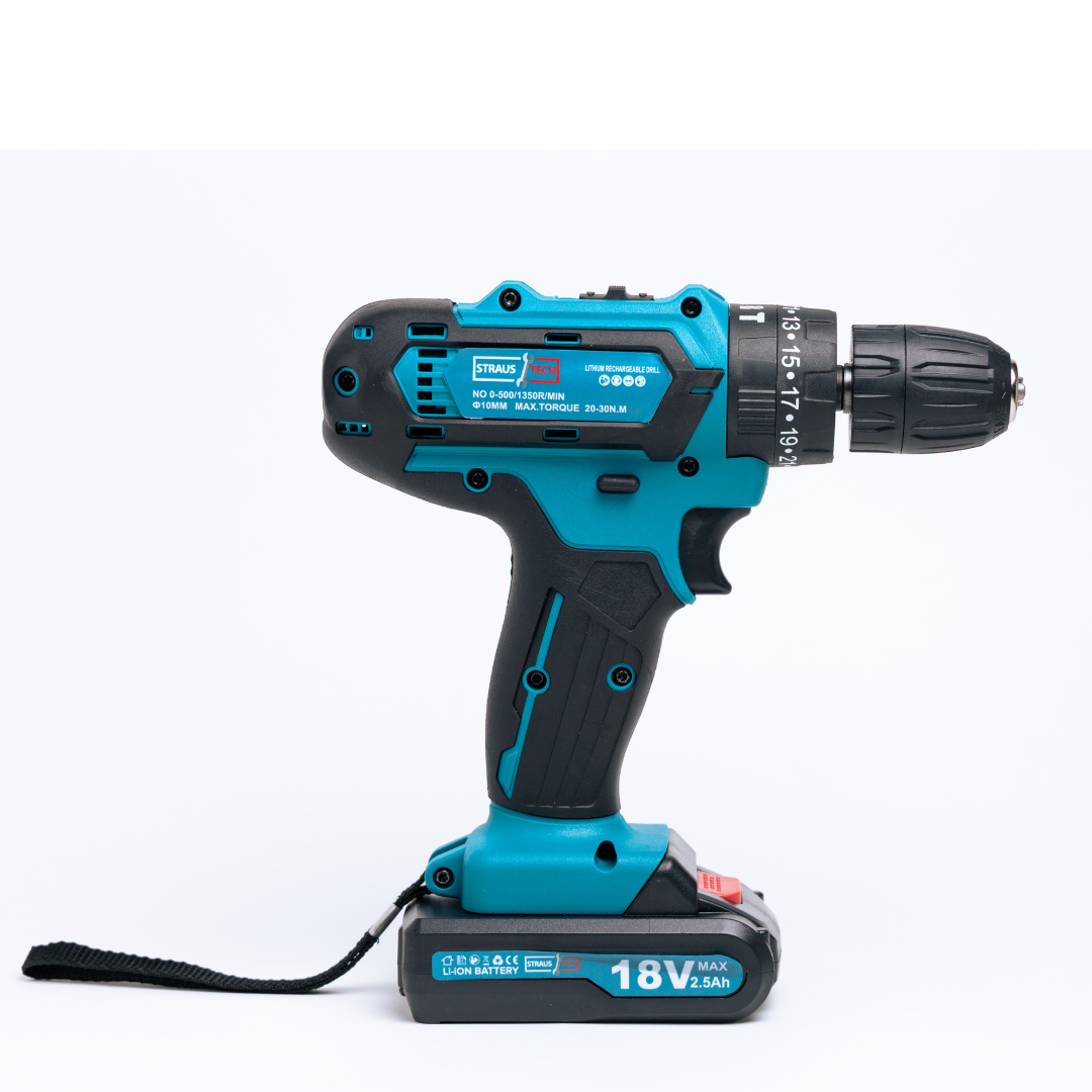 AKU BUŠILICA 18V SA 2 BATERIJE | STRAUSTECH
