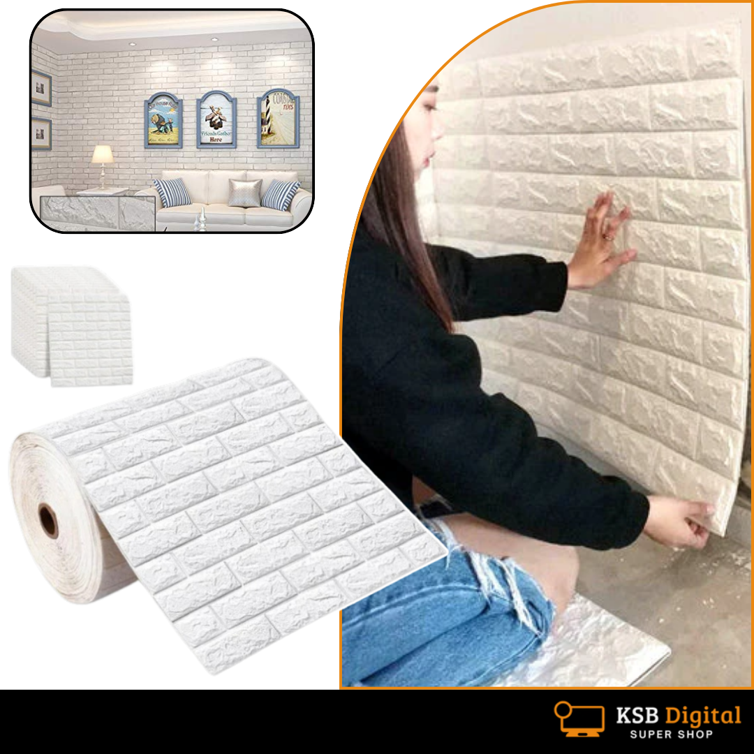 Zidne naljepnice u roli s 3D izgledom 5 Metara duljine i 70 cm širine | 3DWALL