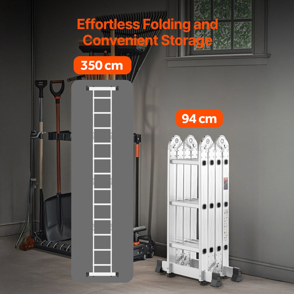 7 u 1 Višenamjenske Sklopive Ljestve (350 cm)