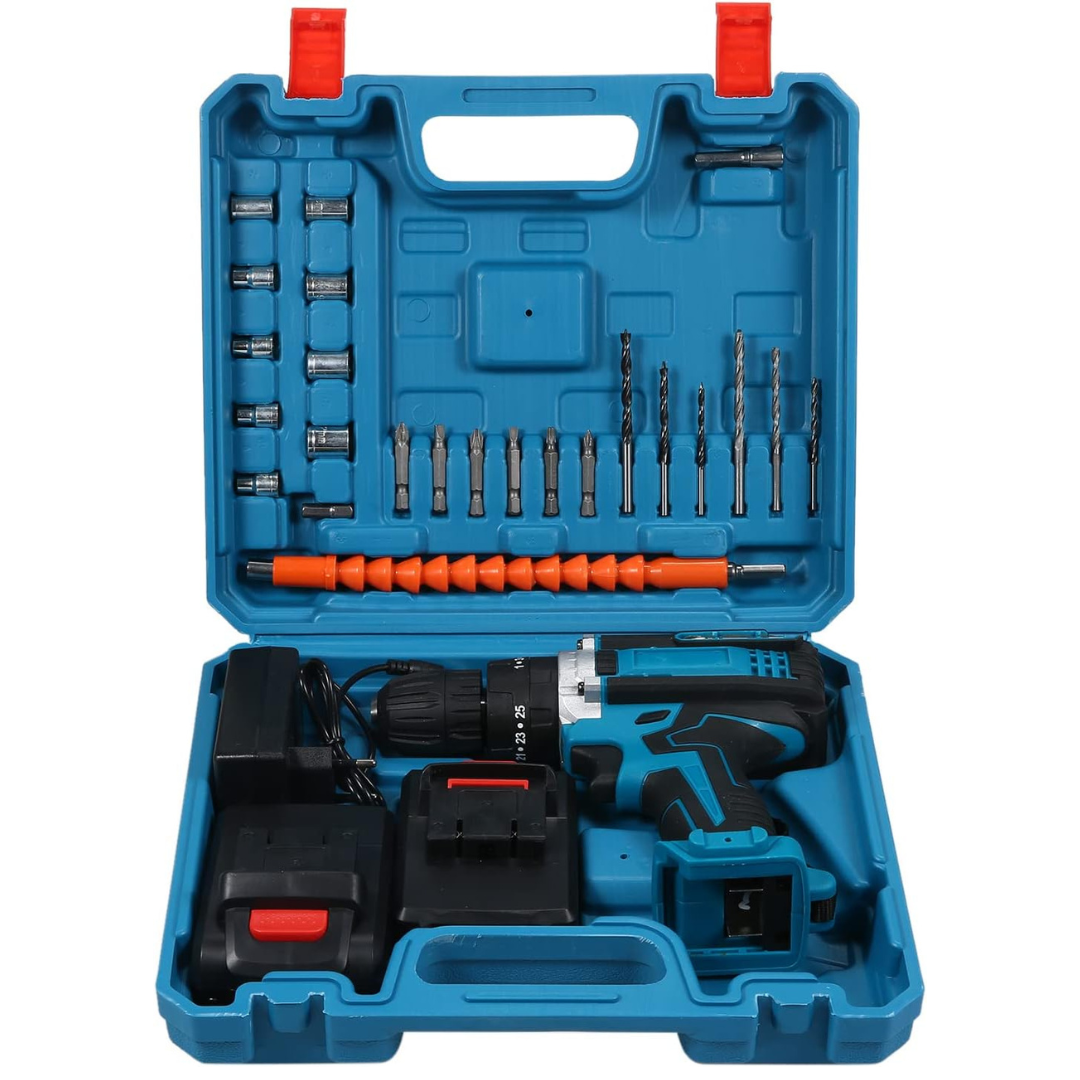 AKU BUŠILICA 21V (SET OD 28 KOMADA) X2 BATERIJA | STRAUSTECH