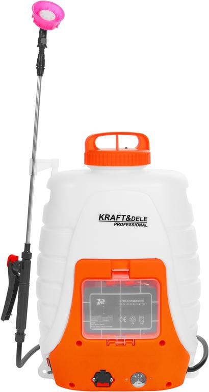 Prskalica na baterije s priborom, 18L | KraftDele®
