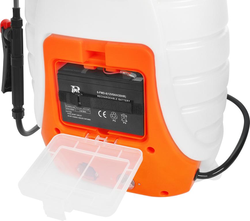 Prskalica na baterije s priborom, 18L | KraftDele®