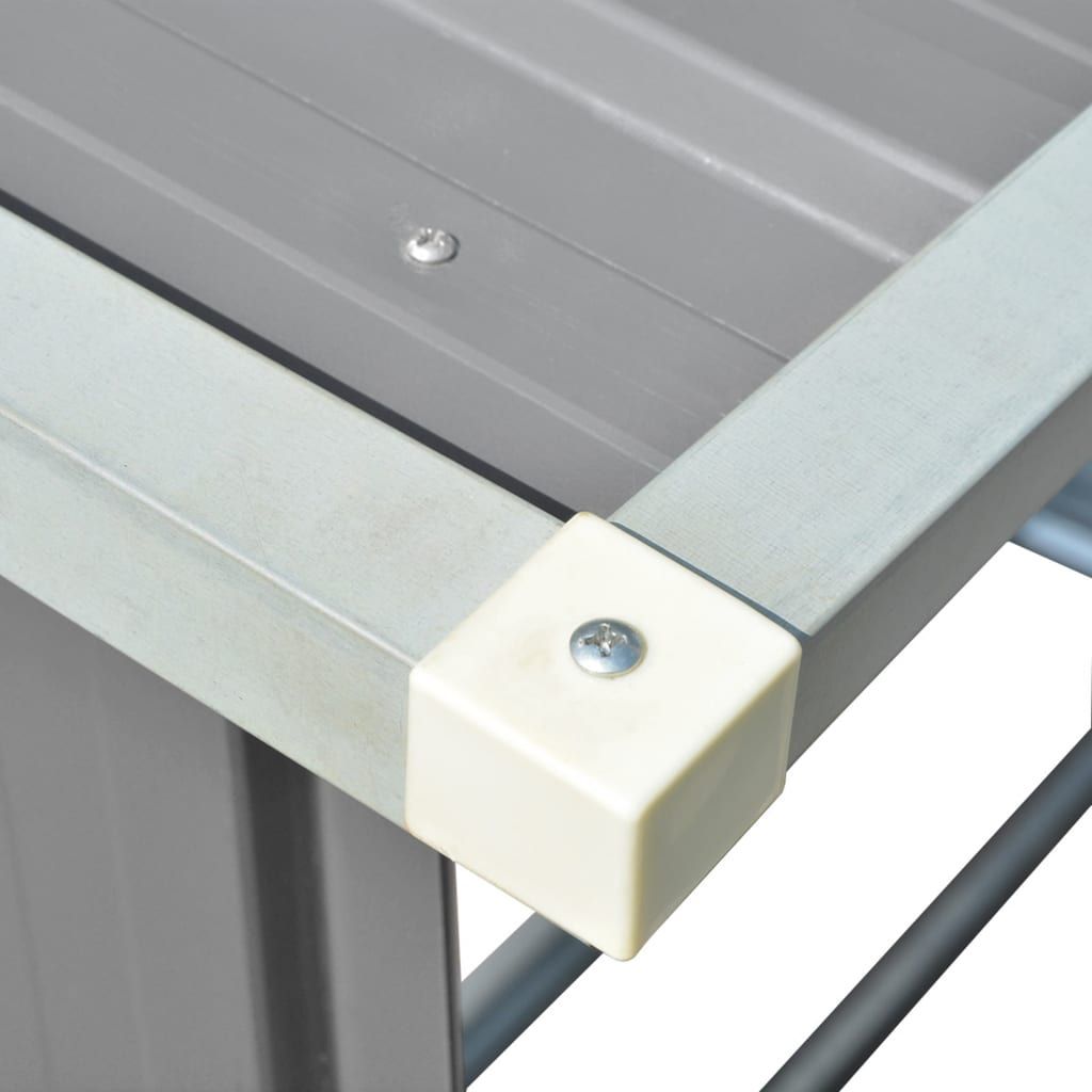 Vrtna ostava za drva pocinčani čelik ( 169,6 × 89,5 × 163 cm )