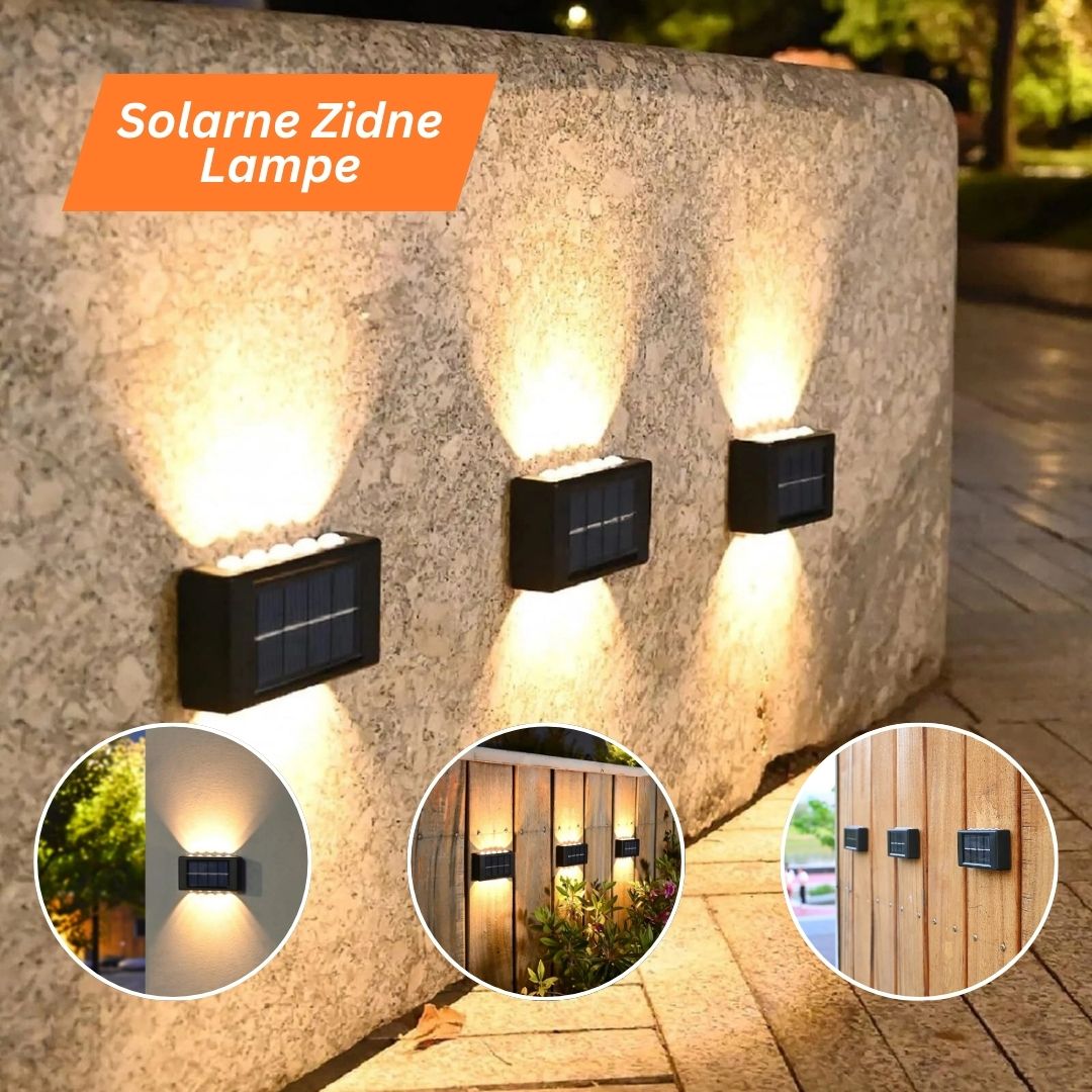 Solarne Zidne Lampe 2 Kom