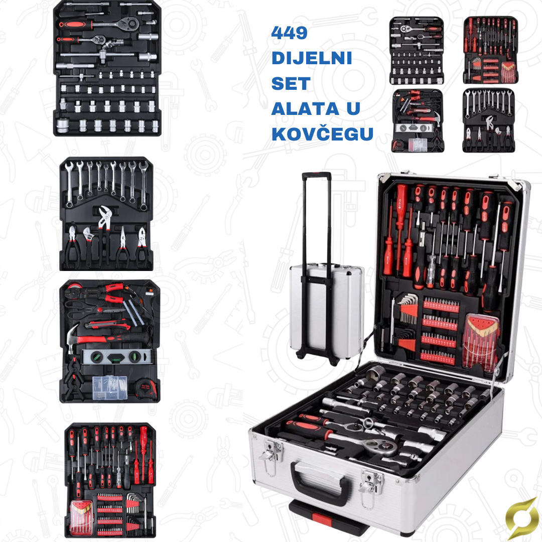 Set xxl alata u koferu 449 kom