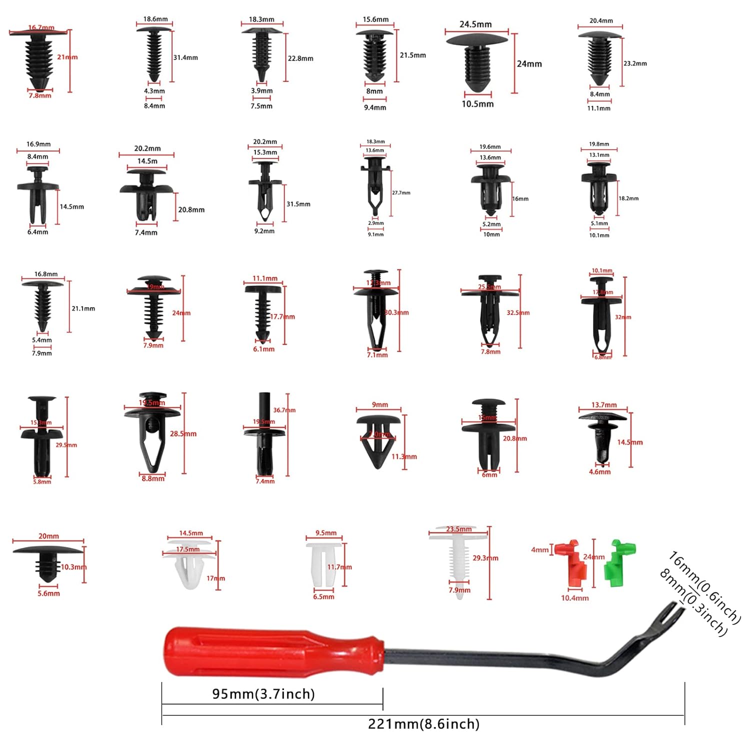 SET 635  PRIČVRSNIH KOPČI SA ZAKOVICAMA | FastenPro