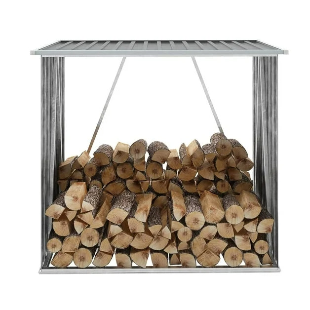 Vrtna ostava za drva pocinčani čelik  ( 169,6 × 89,5 × 163 cm )